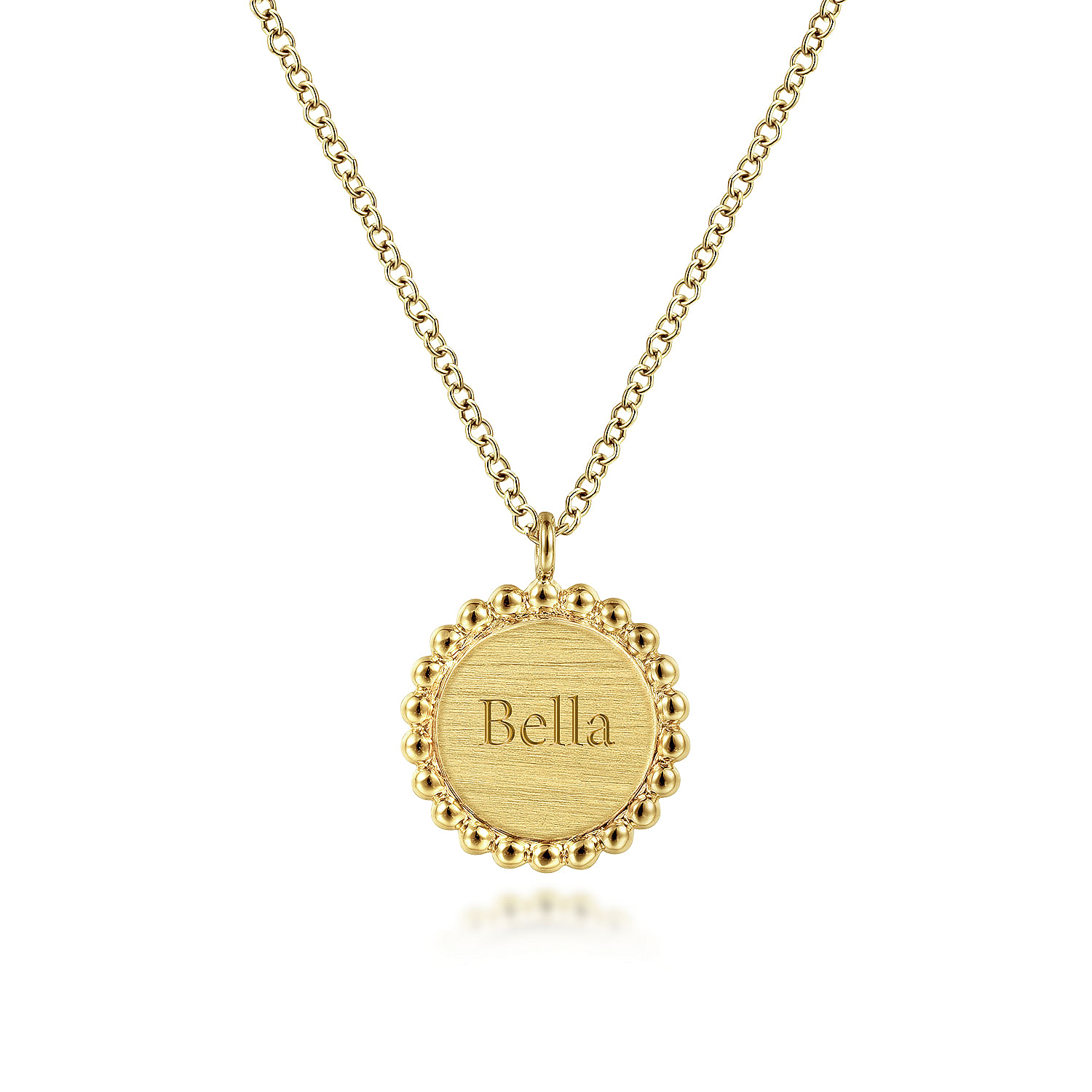Lenue(レヌー)香りジュエリー☆14K GOLD 6㎜コインnecklace_2色 NYJEWEL Italy King Emanuele Gold Coin Pendant Necklace 20