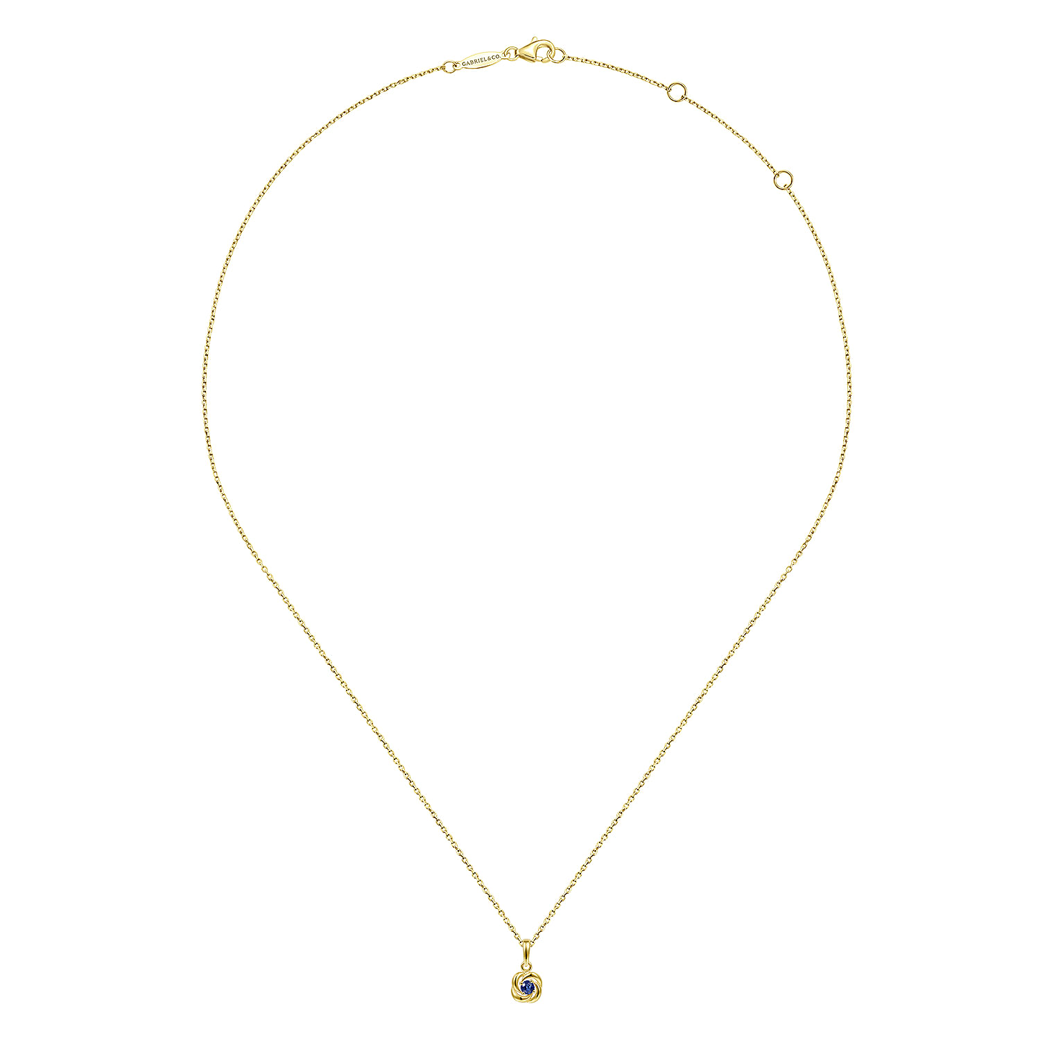 14k Yellow Gold Pendant Color Necklace. SKU: NK6656Y4JSA