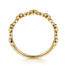 14K Yellow Gold Round Shape Stackable Ring