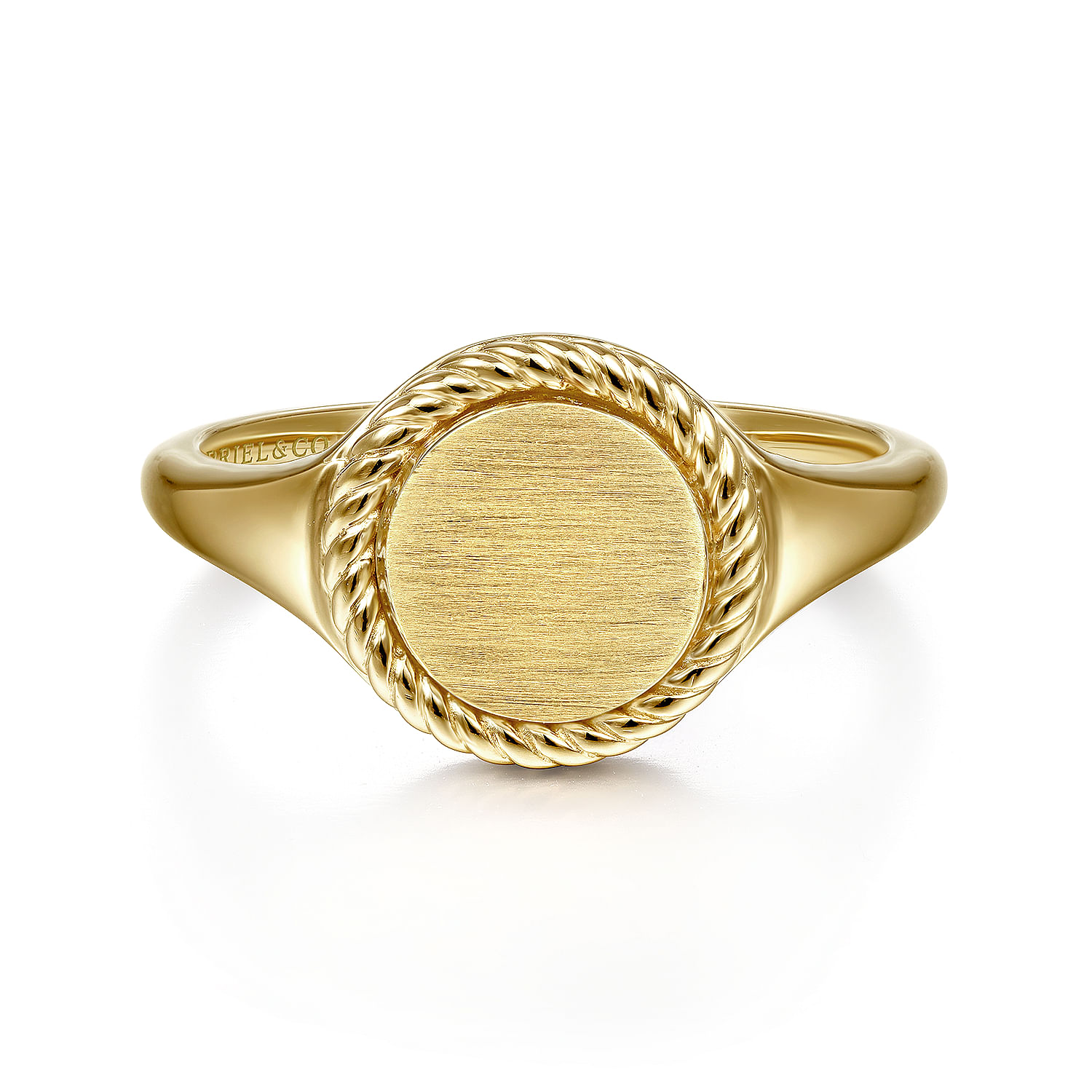 14k solid gold signet ring womens discount