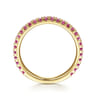 14K Yellow Gold Ruby Stackable Ring