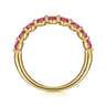 14K Yellow Gold Ruby Stackable Ring