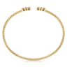 14K Yellow Gold Sapphire Bangle