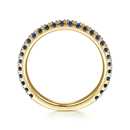 14K Yellow Gold Sapphire Stackable Ring