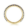14K Yellow Gold Sapphire Stackable Ring