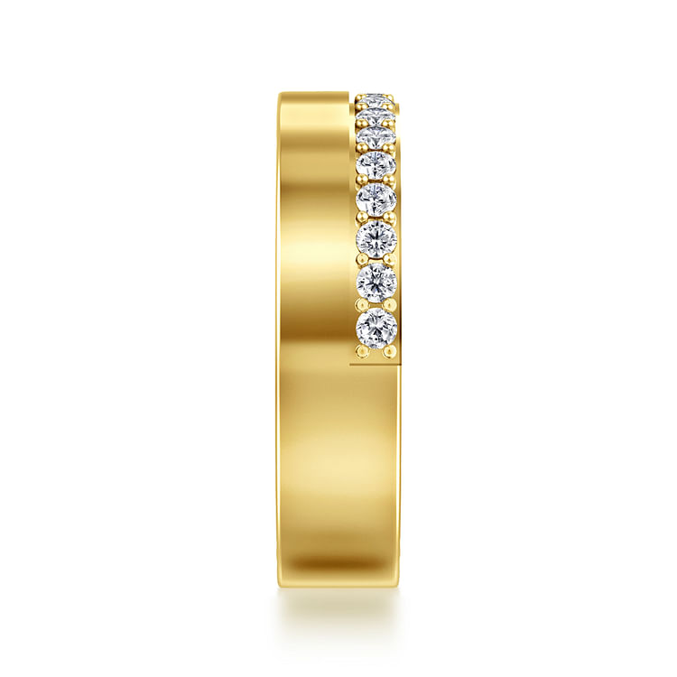 14K Yellow Gold Share Prong Diamond Anniversary Band