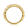 14K Yellow Gold Shrimp Bold Stackable Cigar Band
