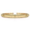 14K Yellow Gold Shrimp Open Bangle