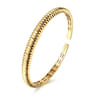 14K Yellow Gold Shrimp Open Bangle
