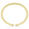 14K Yellow Gold Shrimp Open Bangle
