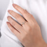 14K Yellow Gold Sideways Cross Diamond Ring - 0.11 ct