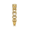14K Yellow Gold Sideways Heart Stackable Ring