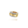 14K Yellow Gold Single Diamond Ear Cuff - 0.16 ct