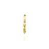 14K Yellow Gold Single Huggie with Spear Drops