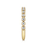 14K Yellow Gold Single Prong Diamond Band - 0.25 ct