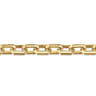 14K Yellow Gold Solid Faceted Chain Bracelet