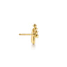 14K Yellow Gold Spike Bypass Graduating Diamond Stud Earrings - 0.3 ct