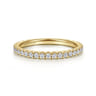 14K Yellow Gold Stackable Diamond Ring - 0.4 ct