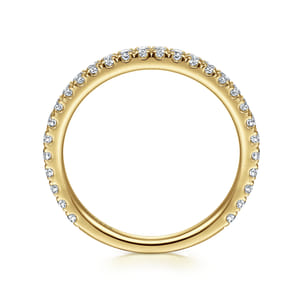 14K Yellow Gold Stackable Diamond Ring