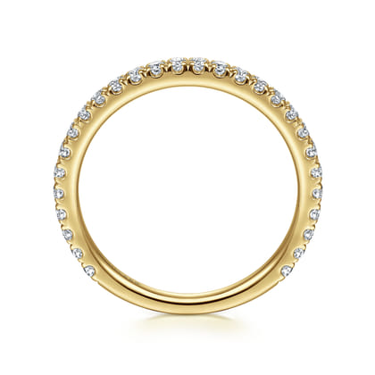 14K Yellow Gold Stackable Diamond Ring