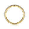 14K Yellow Gold Stackable Diamond Ring - 0.4 ct