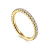 14K Yellow Gold Stackable Diamond Ring - 0.4 ct