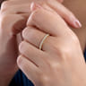 14K Yellow Gold Stackable Diamond Ring - 0.4 ct
