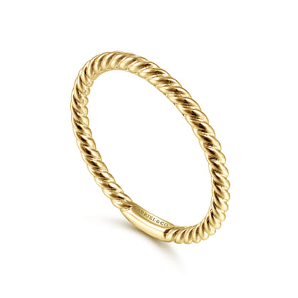14K Yellow Gold Stackable Ring