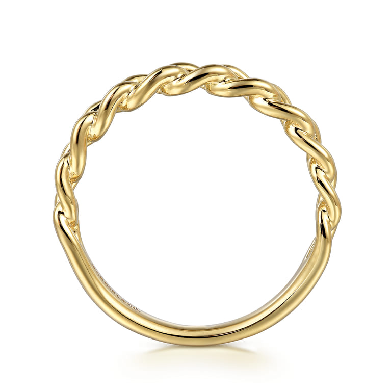 14K Yellow Gold Stackable Ring - Shot 2