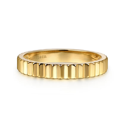 14K Yellow Gold Stackable Ring