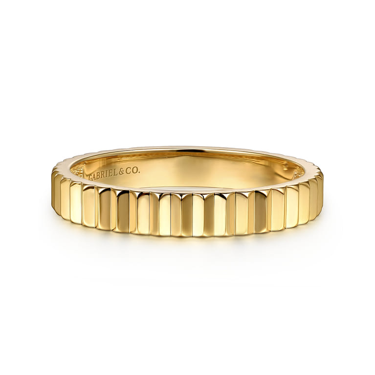 14K Yellow Gold Stackable Ring - Shot 1