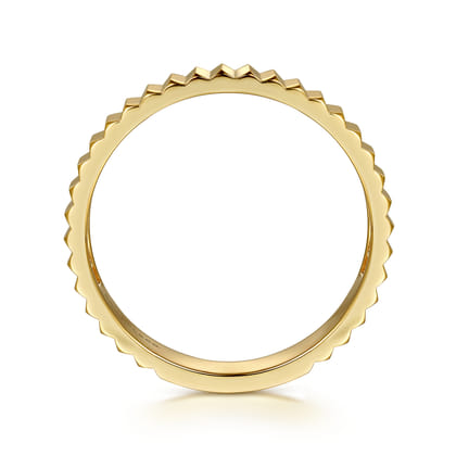 14K Yellow Gold Stackable Ring