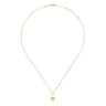 14K Yellow Gold Star Pendant Necklace