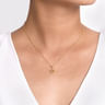 14K Yellow Gold Star Pendant Necklace