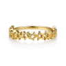 14K Yellow Gold Star Shape Stackable Ring