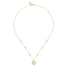 14K Yellow Gold Star of David Medallion Necklace