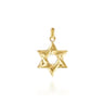 14K Yellow Gold Star of David Pendant
