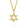 14K Yellow Gold Star of David Pendant