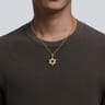 14K Yellow Gold Star of David Pendant