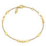 14K Yellow Gold Stations Bracelet