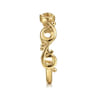 14K Yellow Gold Swirling Stackable Ring