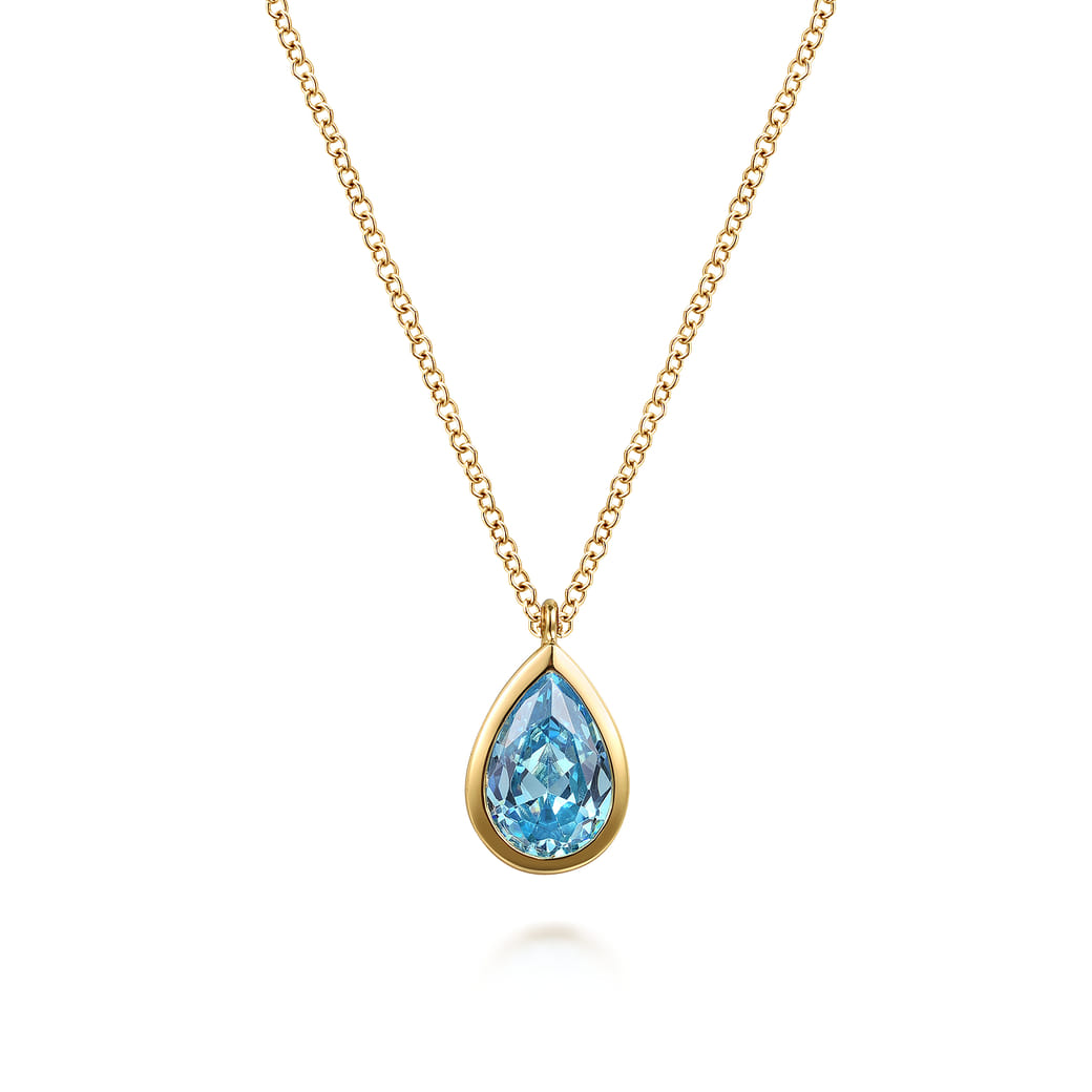 14k Yellow Gold Pendant Color SKU: NK7672Y4JBT Gabriel