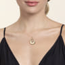 14K Yellow Gold Teardrop Diamond Necklace - 0.2 ct
