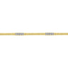 14K Yellow Gold Tennis Bracelet with Diamond Stations - 0.4 ct