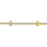 14K Yellow Gold Tennis Bracelet with Quatrefoil Diamond Stations - 1.5 ct