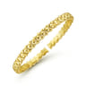 14K Yellow Gold Textured Open Cuff Bracelet