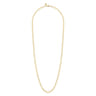 14K Yellow Gold Textured Oval Link Chain Necklace