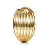14K Yellow Gold Textured Rows Twist Ring