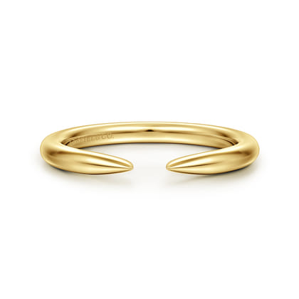 14K Yellow Gold Thin Open Anniversary Band