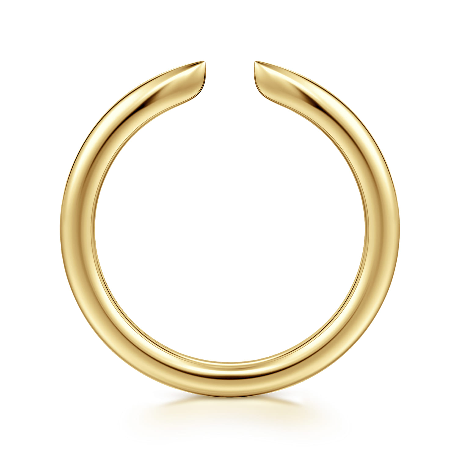 14K Yellow Gold Thin Open Anniversary Band